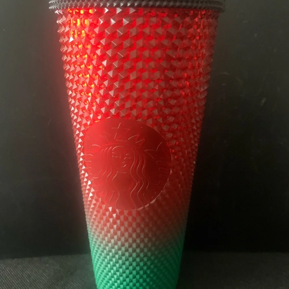 Vintage Starbucks 2021 Disney Mickey Mouse Tumbler Green Red Festive Christmas